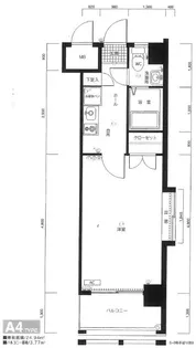 ピュアドームエグザ薬院【8階】の間取り