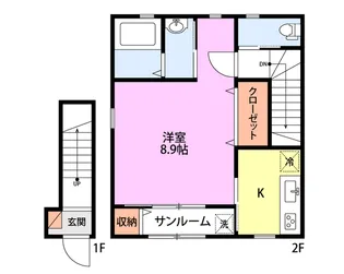 RUSCELLIA1号棟【1階】の間取り