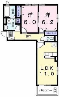 ノーブル【2階】の間取り
