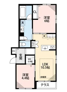 BLANCHE【1階】の間取り