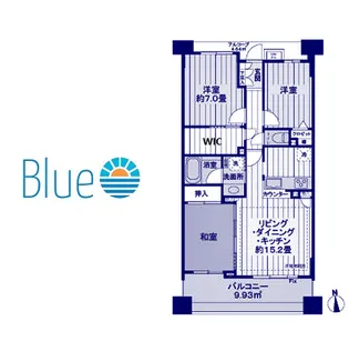ライオンズマンションセントワーフ横濱【10階】の間取り