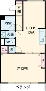 エステート四軒家【3階】の間取り