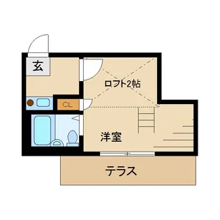 トップヒル新宿【1階】の間取り
