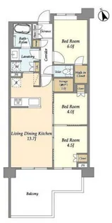 セレステラス調布ヶ丘【1階】の間取り