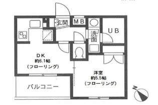 ヴィレフレール【3階】の間取り