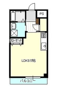 GLANZ小川II【4階】の間取り