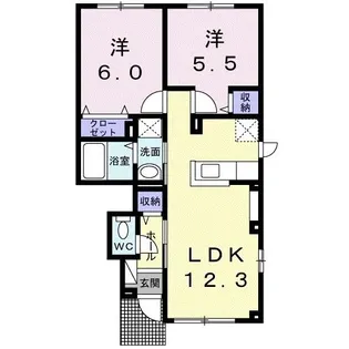 ラブリー【1階】の間取り
