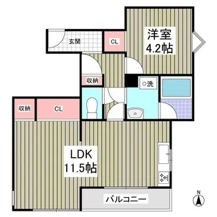 鎌倉ピュアハイム【1階】の間取り