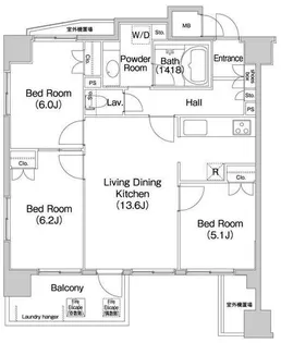 PATH横浜新子安(旧コンフォリア新子安)【5階】の間取り