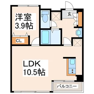 novel八王寺【3階】の間取り