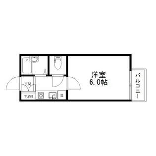 ハイツミッキー【1階】の間取り