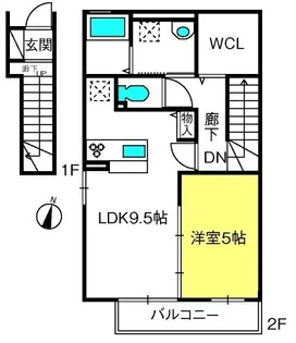 アムールシャトー【2階】の間取り