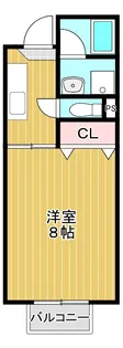 コーポ竹の葉【2階】の間取り