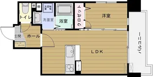 リバティR天神 I【8階】の間取り