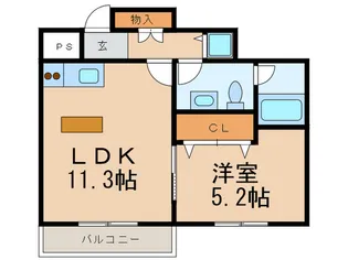 グランディール八事石坂【4階】の間取り