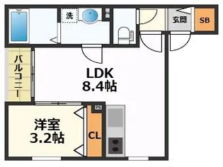 DEVELD本陣【3階】の間取り