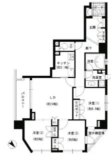 エスティメゾン巣鴨【4階】の間取り