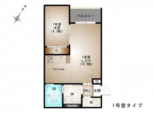 REGALEST西広島駅【1階】の間取り