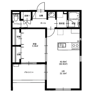 Culmine(コルミネ)【2階】の間取り