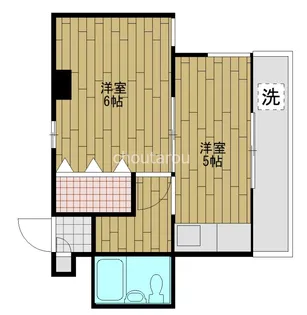 ハイツ吉岡【4階】の間取り