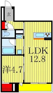 シャーメゾン新富町【3階】の間取り