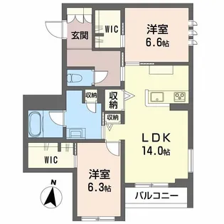 Albemarle上杉の間取り