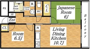 カーサステラロッサ【4階】の間取り