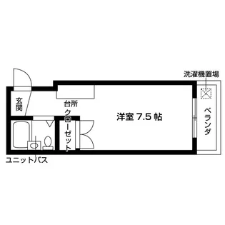 シャトー・フロントナック【2階】の間取り