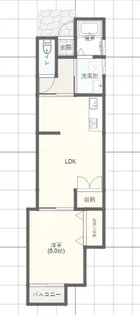 CocoaHouse K【1階】の間取り