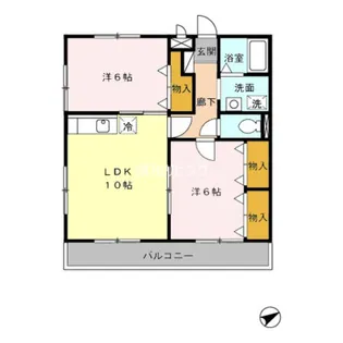 アビタシオン昭和【1階】の間取り