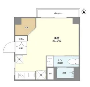 東中野第二コーポ【3階】の間取り