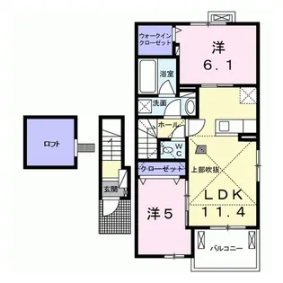 カーサ インノバーレ【1階】の間取り