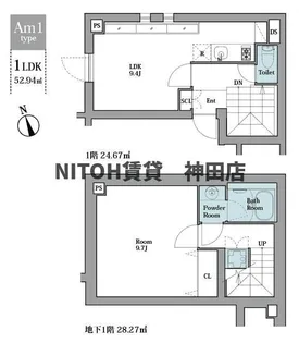 LEGALAND早稲田鶴巻町【1階】の間取り