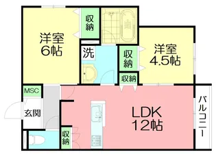 Y’s F Residence II【2階】の間取り