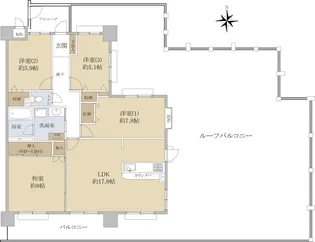 サンマンションアトレ植田南【12階】の間取り