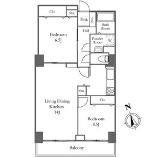 リバーシティ21新川【21階】の間取り