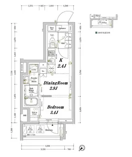アークマーク王子本町【4階】の間取り