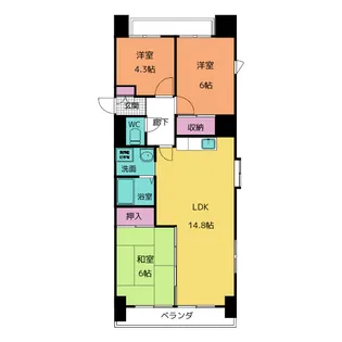平針サンシャイン【14階】の間取り
