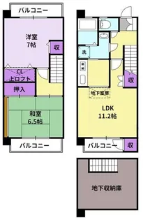 サンモール【1階】の間取り