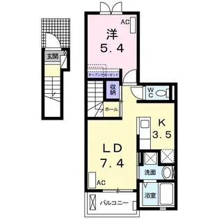 ユーハイムV【2階】の間取り