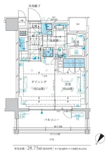 ザ・パークワンズ三軒茶屋【2階】の間取り