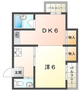 OMレジデンス萱島【2階】の間取り