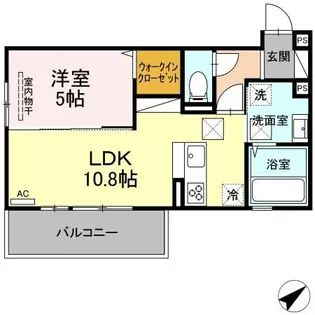 ル・カリーナ【1階】の間取り