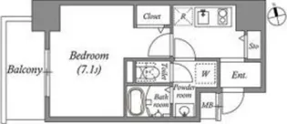 アドバンス上町台シュタット【2階】の間取り