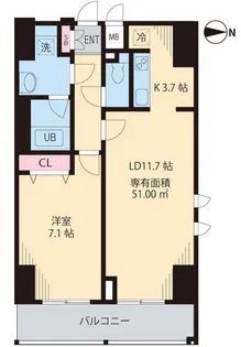 プレシャス音羽【6階】の間取り