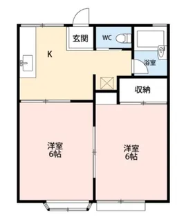 コーポラスエイト【2階】の間取り