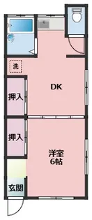 山田アパート(長沢)【2階】の間取り