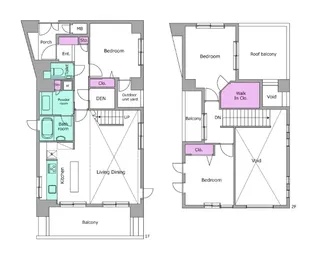 レジディア学芸大学【6階】の間取り