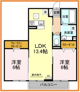 メゾン アイリス【1階】の間取り