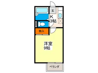 アビタシオン庚午A棟【1階】の間取り